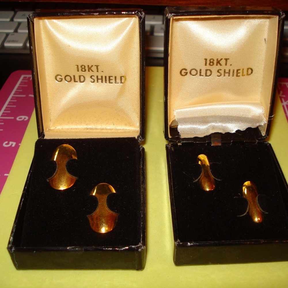 Vintage 2 Sets 18 Kt Electroplated Metal Golden Finger Nails - Jewels By Kirsten